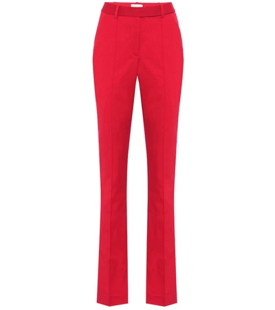Rebecca Vallance Rossini High-rise Slim Pants In Red