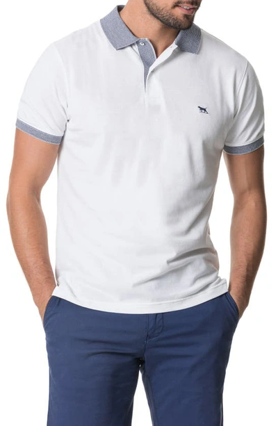 Rodd & Gunn Men's New Haven Heathered Polo Shirt In White