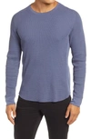 Vince Slim Fit Long Sleeve Thermal Top In Night Shadow Blue