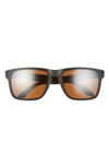 Oakley Holbrook Xl 59mm Polarized Sunglasses In Matte Black
