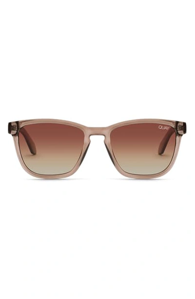 Quay Hardwire 54mm Sunglasses In Grey/ Brown Fade