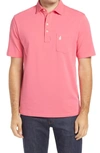 Johnnie-o The Original Regular Fit Polo In Strawberry