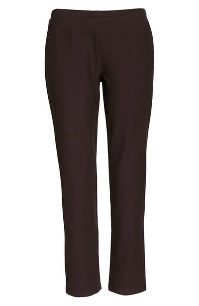 Eileen Fisher Stretch Crepe Slim Ankle Pants In Dkbst