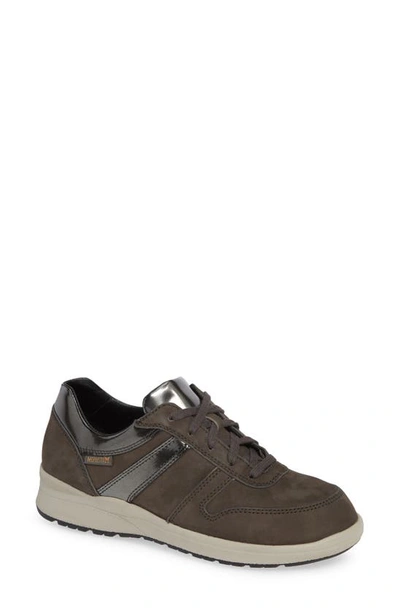 Mephisto Rebeca Trainer In Grey Nubuck Leather