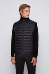 Hugo Boss - Packable Down Gilet In Water Repellent Fabric - Black