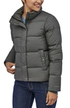 Patagonia Silent Water Repellent 700-fill Power Down Insulated Jacket In Forge Grey