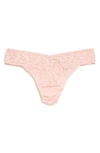 Hanky Panky Regular Rise Lace Thong In Rosita