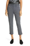 Nili Lotan Montauk Crop Pants In Charcoal