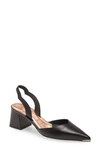 Ted Baker Mhalil Slingback Pump In Black Leather
