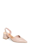 Ted Baker Mhalil Slingback Pump In Light Pink Leather