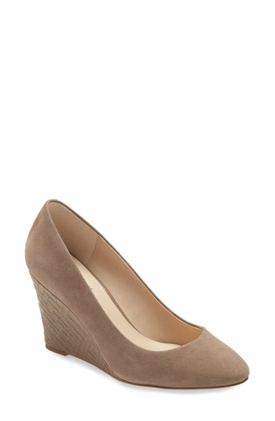 Cole Haan Marit Wedge Pump In Walnut Leather
