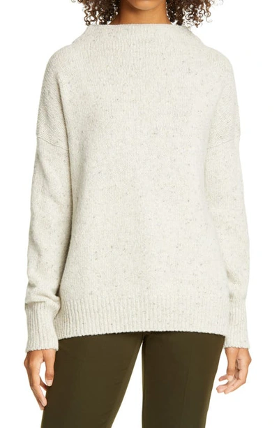 Vince Funnel Neck Wool Blend Sweater In Shearer