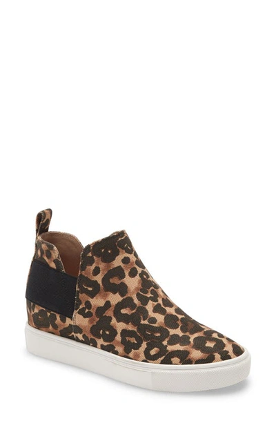 Steve Madden Crushin High Top Slip-on Sneaker In Leopard Print