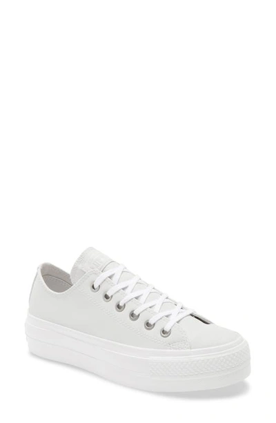 Converse Chuck Taylor® All Star® Lift Low Top Platform Sneaker In Photon Dust/ White/ White