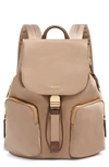 Tumi Rivas Nylon Backpack In Fossil