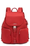 Tumi Rivas Nylon Backpack In Crimson