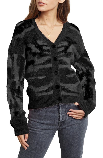 Rails Veronica Camo Cardigan In Grey Camo