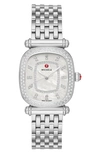 Michele Women's Caber Isle Caber Stainless Steel & Diamond Bracelet Watch In Mother Of Pearl