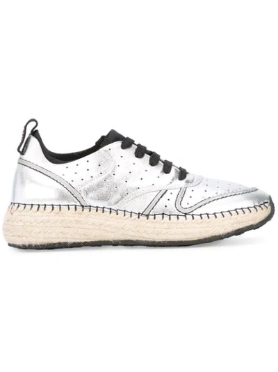 Tod's 'running Raffia' Trainers In White