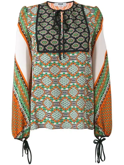 Msgm Blouse In Green