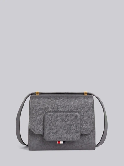 Thom Browne Small Box Shoulder Bag In Grey
