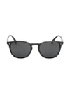 Oliver Peoples Men's Polarized Finley Esq. Mirrored Sunglasses, 51mm In Charcoal Tortoise