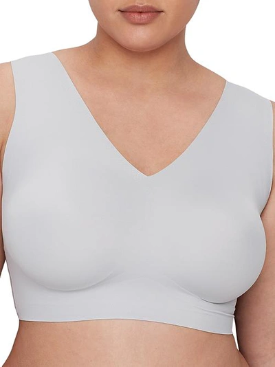 Calvin Klein Invisibles Comfort V-neck Comfort Bralette In Jet Gray