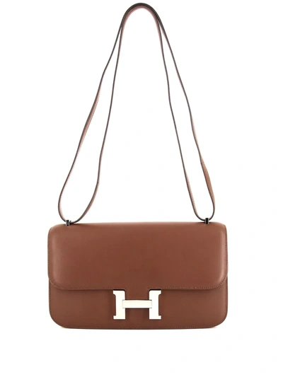Pre-owned Hermes 2013  Constance Elan Shoulder Bag In Black