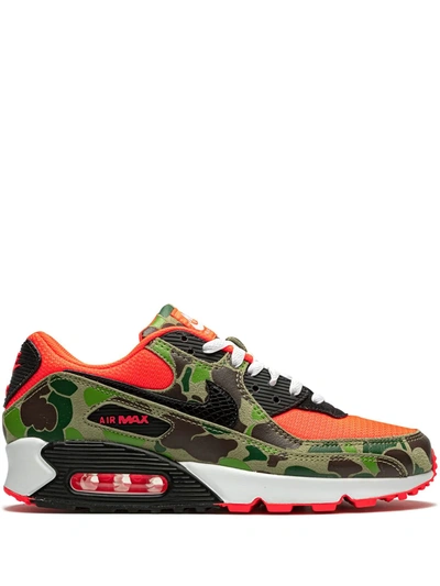 Nike Air Max 90 Retro "reverse Duck Camo" Sneakers In Red