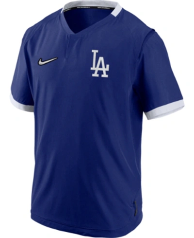 Nike Los Angeles Dodgers Men's Authentic Collection Hot Jacket In Royalblue