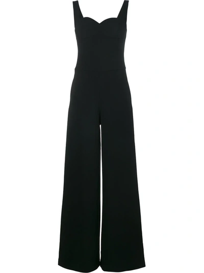 Osman Sweetheart Neck Jumpsuit In Black