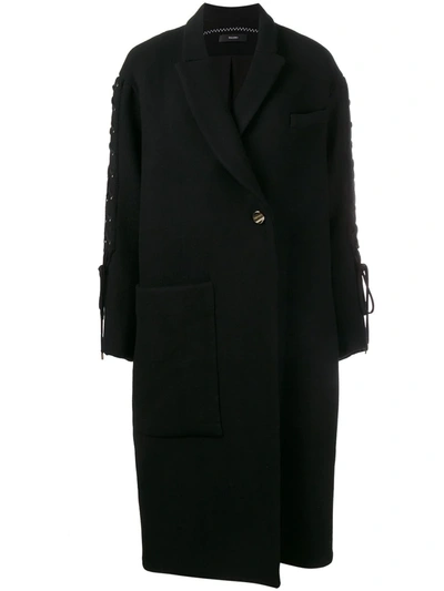 Ellery Oversized Coat In Black