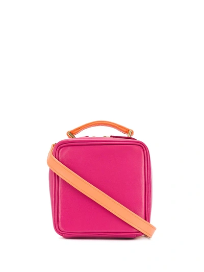 Natasha Zinko Colour-block Shoulder Box Bag In Orange