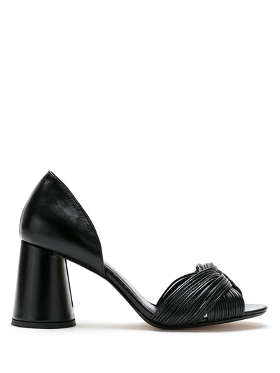 Sarah Chofakian Colagem Leather Sandals In Black