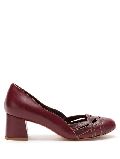 Sarah Chofakian Couture Leather Shoes In Red