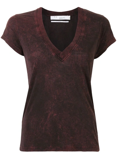 Iro V-neck Tie-dye T-shirt In Red