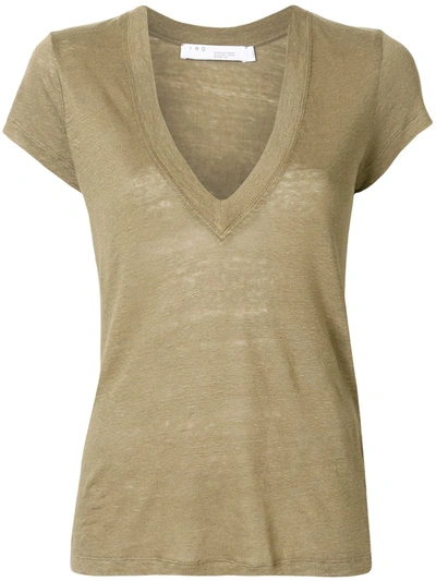 Iro V-neck T-shirt In Green