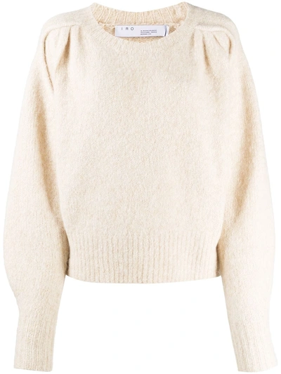 Iro Puff Sleeve Knit In Neutrals