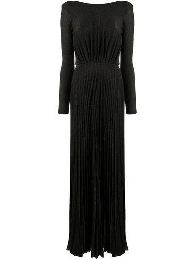 elisabetta franchi pleated long dress Elisabetta Franchi - Long Tulle Dress with Pleated Skirt - Beige - Dress -  Made in Italy - Luxury Exclusive Collection