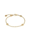 Gucci Bracelet With Interlocking G Motif In Yellow Gold In Silver