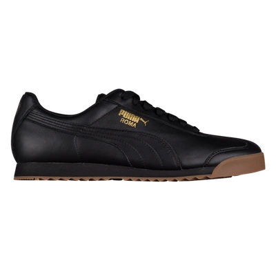 Puma Roma Basic In Black/team Gold