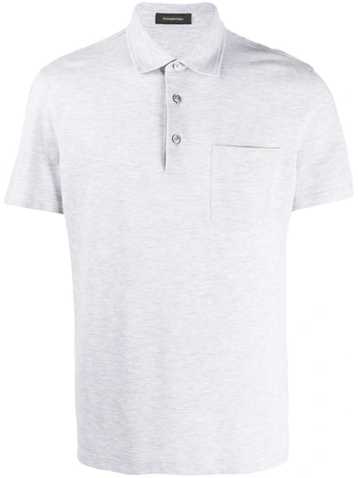 Ermenegildo Zegna Chest Pocket Polo Shirt In Grey