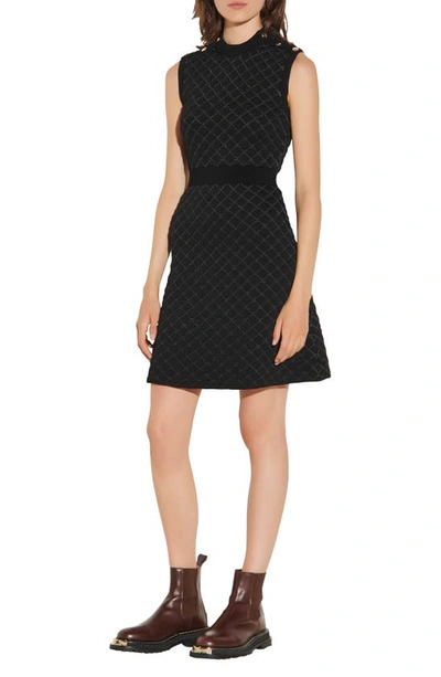 striped knit sleeveless dress English Factory