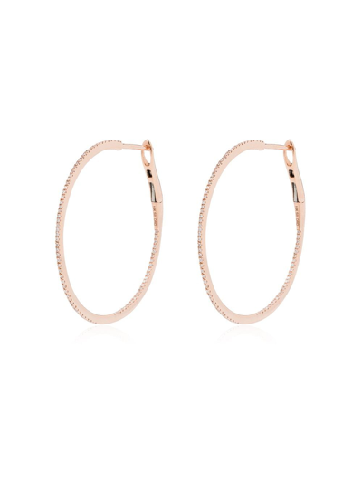 Dana Rebecca Designs 14k Rose Gold Marge Diamond Hoop Earrings