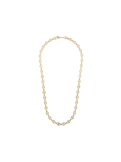 Paco Rabanne Eight Nano Rose Gold-tone Link Necklace In Pink Gold