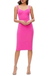 Dress The Population Nicole Sweetheart Neck Cocktail Dress In Pink