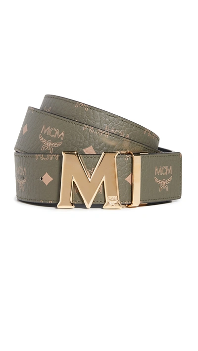 Mcm Claus Reversible Belt In Sea Turtle | ModeSens