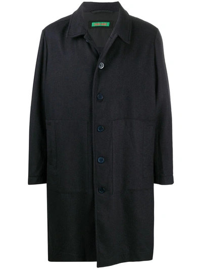 Casey Casey Button-down Coat In Blue
