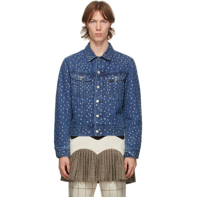 Stefan Cooke Blue Lee Edition Denim Studded Jacket