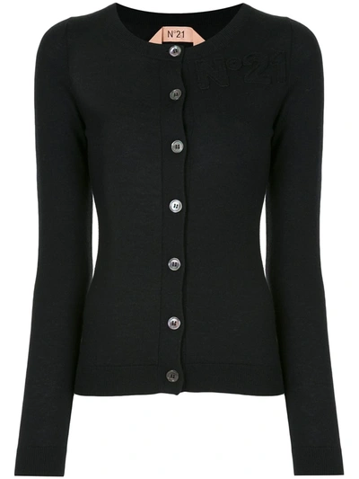 N°21 Buttoned Cardigan In Black